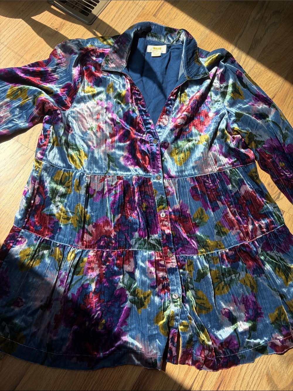 RARE!!! Maeve Whimsigoth Velvet tunic M